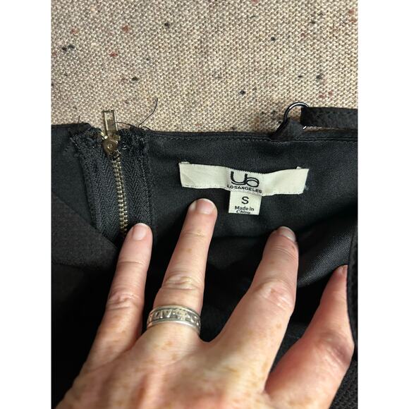 Ya Los Angeles Y2K Cami Top | 2000s Retro Clubwear Tank Small Black Zip - Picture 2 of 4